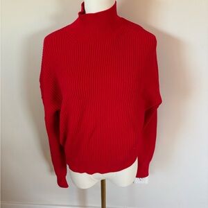 J. Crew Vibrant Red Knit Sweater